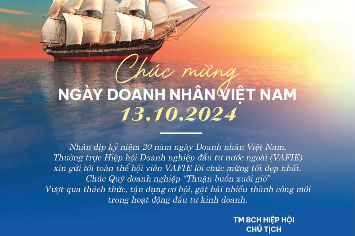 CHÚC MỪNG NGÀY DOANH NHÂN VIỆT NAM 13.10.2024