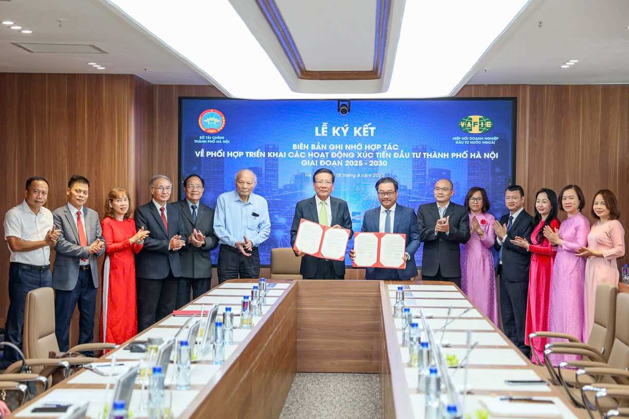 VAFIE và Sở Tài chính TP. Hà Nội hợp tác thu hút FDI chất lượng cao