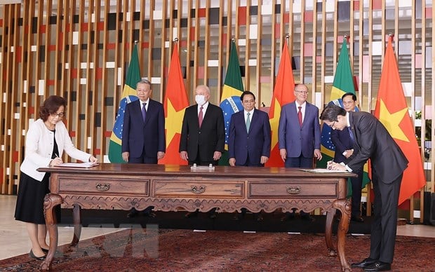 Việt Nam - Brazil tăng cường hợp tác sâu rộng trên tất cả các lĩnh vực