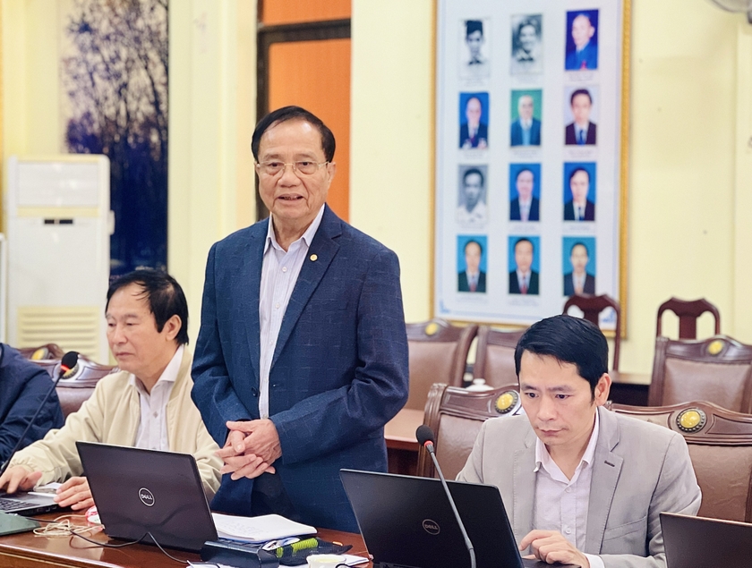 Ông Nguyễn Văn Toàn-Phó Chủ tịch Hiệp hội Doanh nghiệp Đầu tư nước ngoài, Ủy viên Hội đồng Quốc gia Giải thưởng Chất lượng quốc gia 2023 phát biểu đánh giá tại buổi thẩm định. Ảnh: Trần Dung